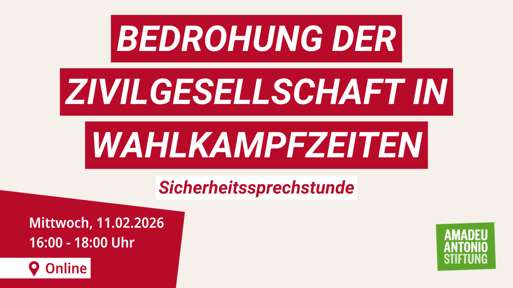 Online-Sicherheitssprechstunde für die demokratische Zivilgesellschaft
